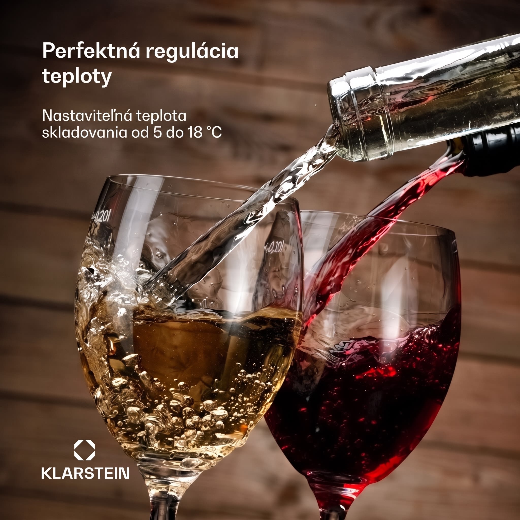 Klarstein Shiraz Premium Smart, Chladnička na víno, 12 Slim na 12 fliaš – Obrázok 2