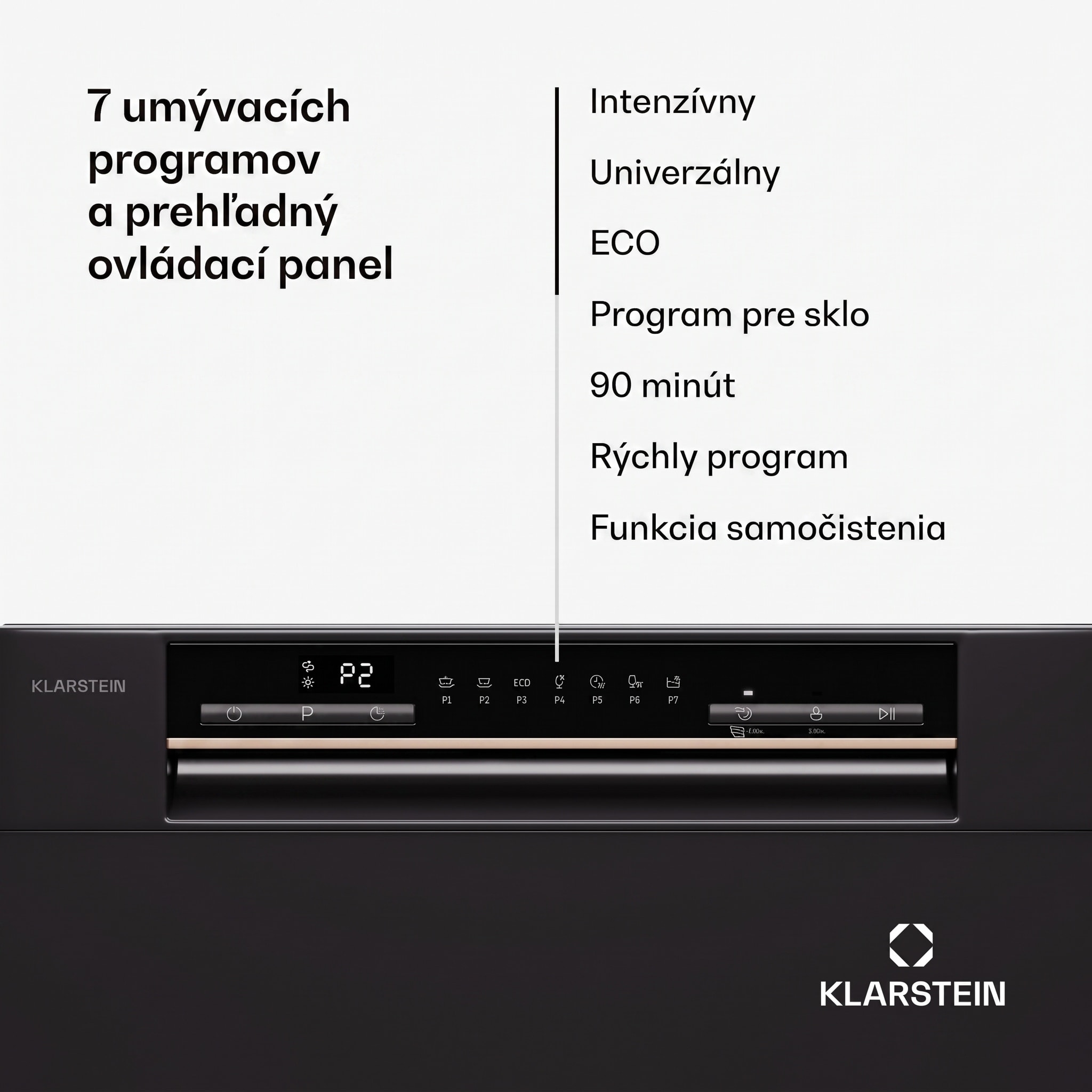 Klarstein Amazonia Eco 8, umývačka riadu – Obrázok 2