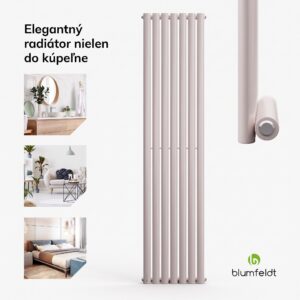 Blumfeldt Tallheo, 41 x 180, radiátor, kúpeľňový radiátor, rúrkový radiátor, 691 W, teplovodný, 1/2