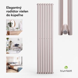 Blumfeldt Tallheo, 41 x 180, radiátor, kúpeľňový radiátor, rúrkový radiátor, 1435 W, teplovodný, 1/2