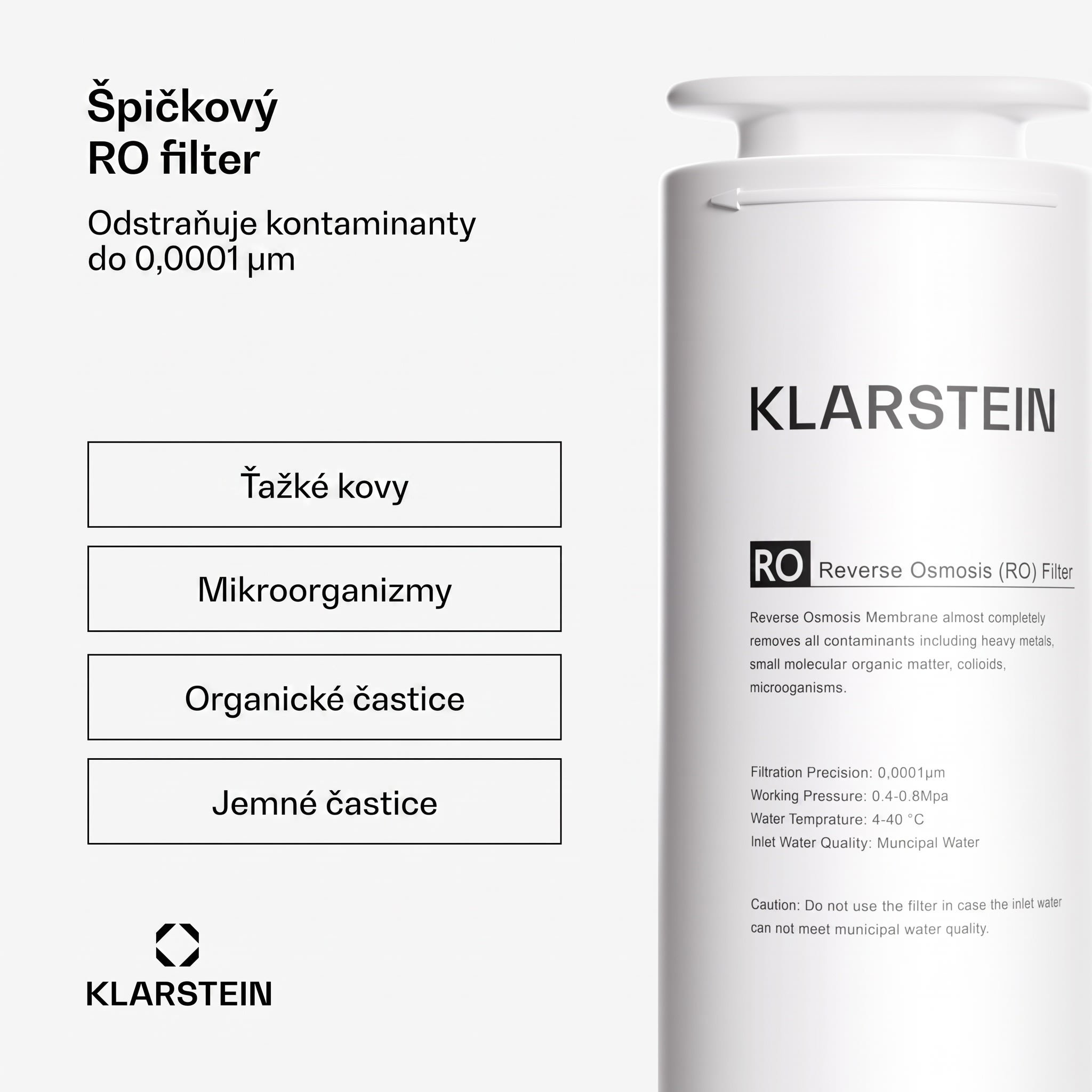 Klarstein PureLine 600 RO filter, náhradný / príslušenstvo, reverzná osmóza, 600 GPD / 2270 L/d