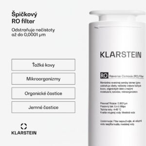 Klarstein PureLine 800 RO filter, náhradný / príslušenstvo, reverzná osmóza, 800 GPD / 3000 L/d