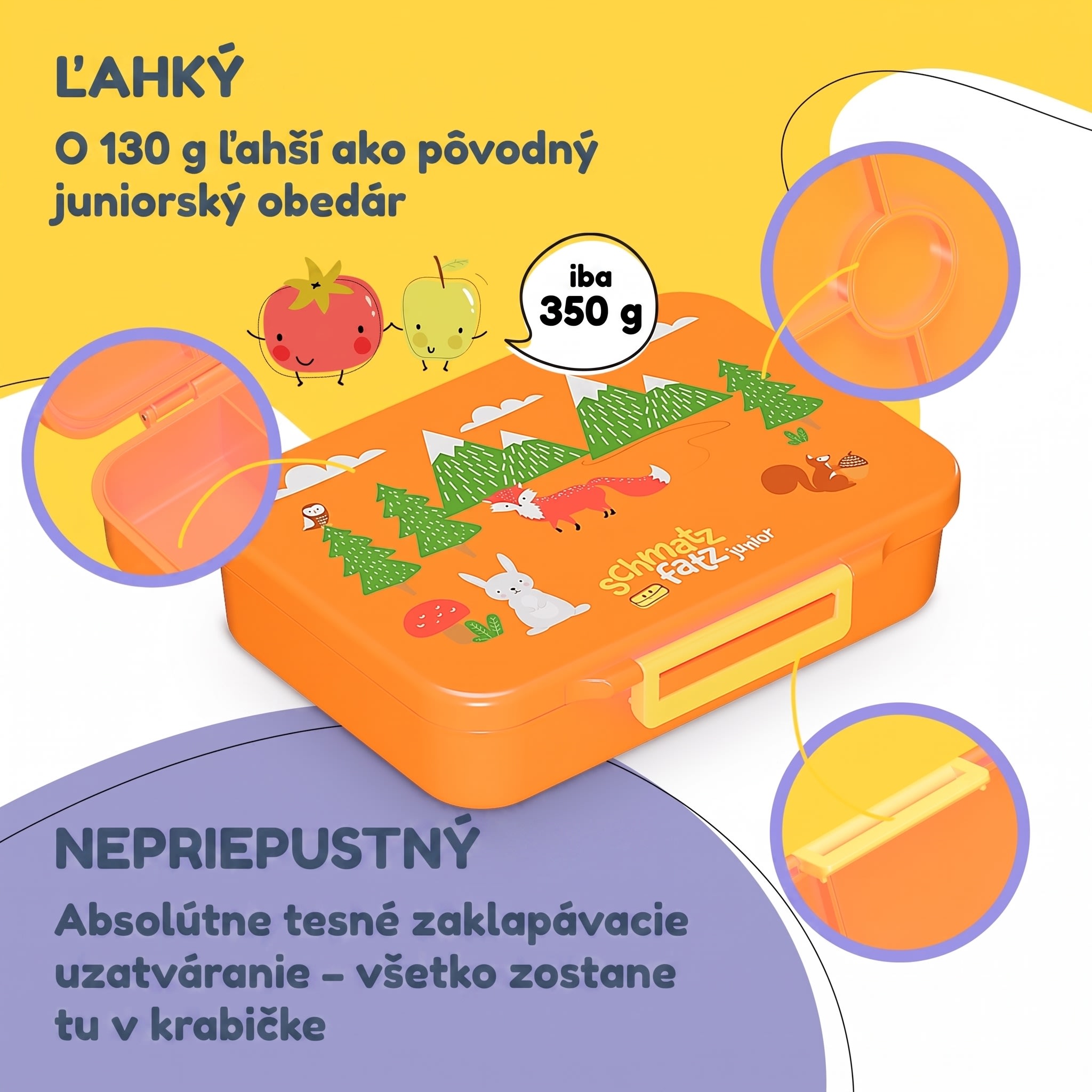 NA Schmatzfatz desiatový box so 6 priehradkami – Obrázok 2
