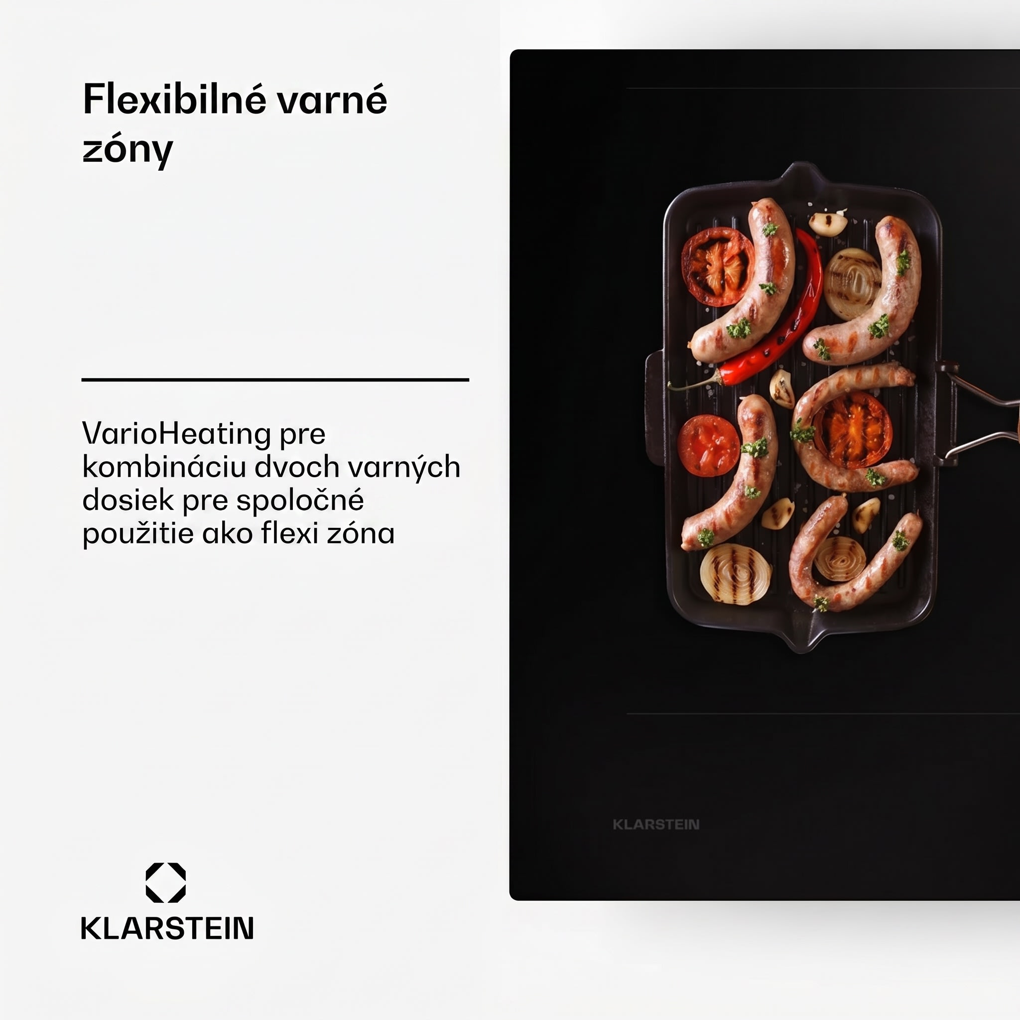 Klarstein AirJet 90, Down Air System, indukčný sporák + DownAir-digestor, 754 m³/h, A++ – Obrázok 2