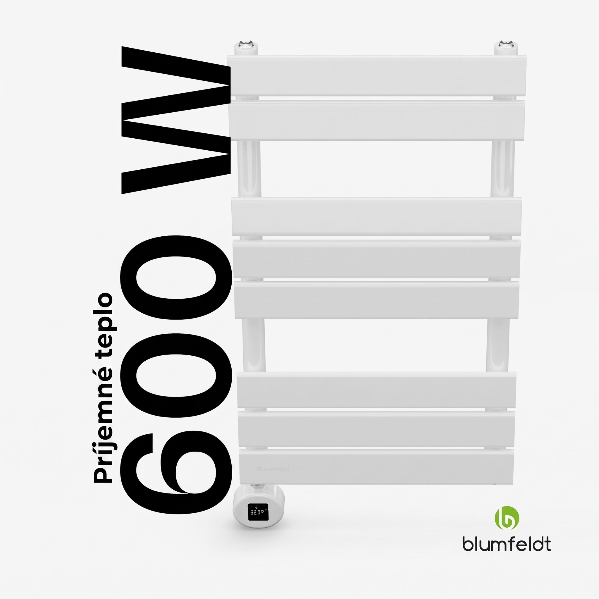 Blumfeldt Fairmont Smart, radiátor, 80 x 45 cm, 600 W – Obrázok 2