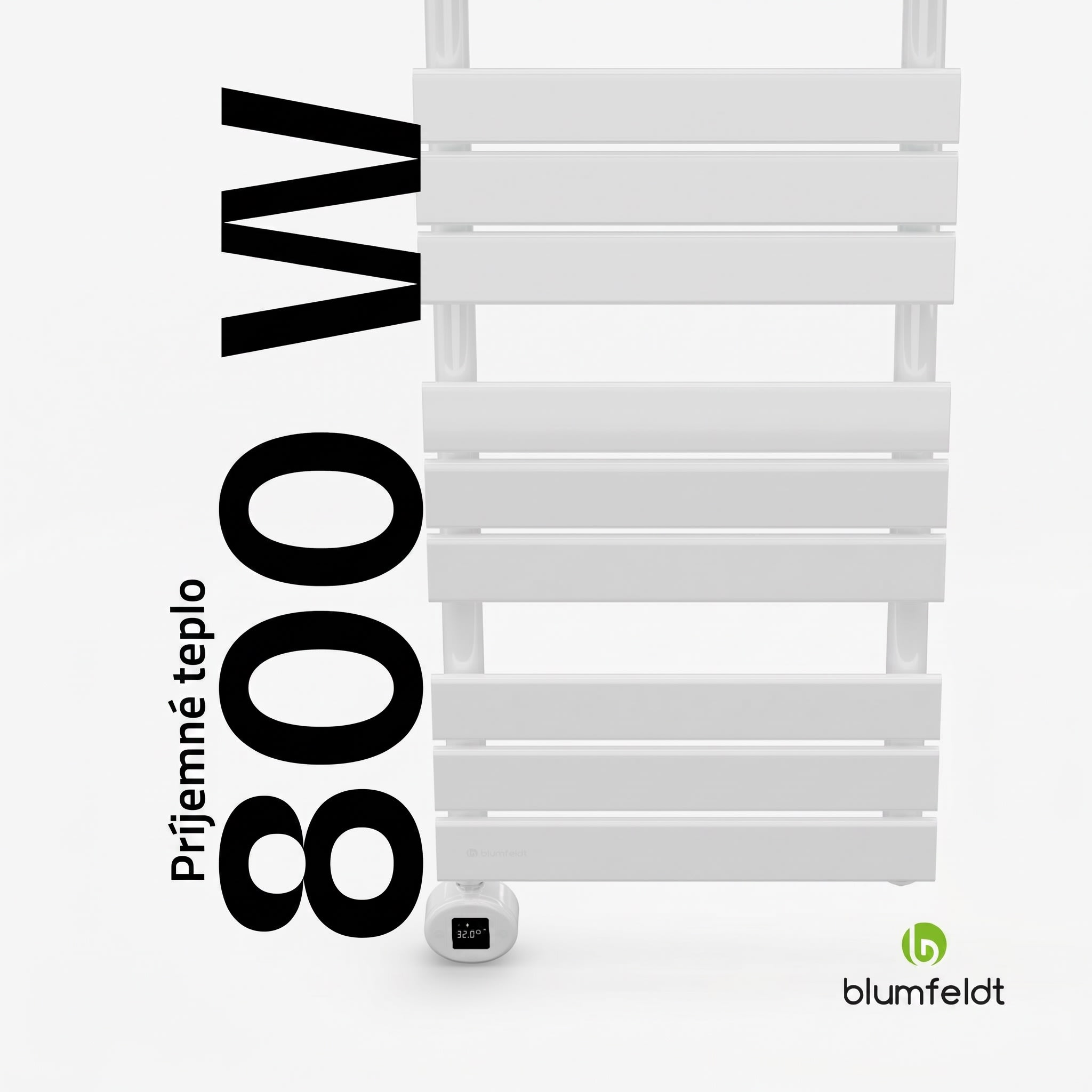 Blumfeldt Fairmont Smart, radiátor, 107 x 50 cm, 800 W – Obrázok 2