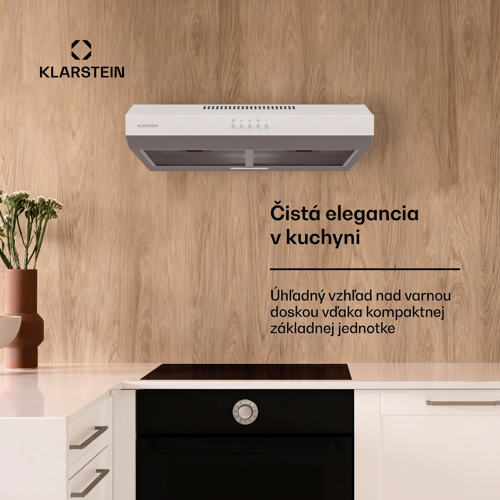 Klarstein Contempo 60 podstavná digestorová kapucňa 60 cm 200 m³/h LED nerez akryl