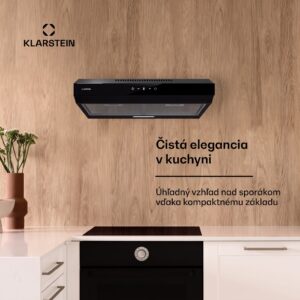 Klarstein Contempo Neo, digestor, podskrinkový, recirkulácia, 199 m³/h, SenseControl, integrované dotykové ovládanie, nehrdzavejúca oceľ / akrylátové sklo