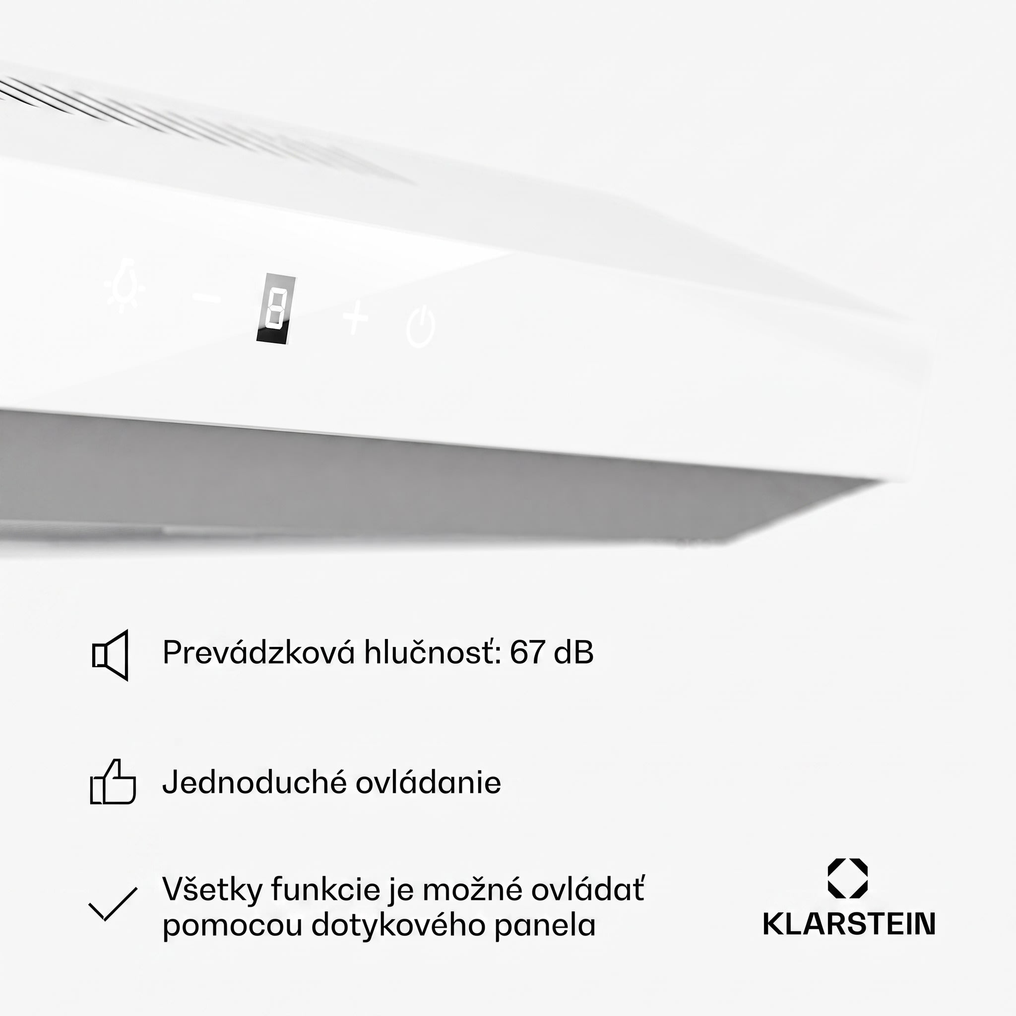 Klarstein Contempo Neo, digestor, podskrinkový, recirkulácia, 199 m³/h, SenseControl, integrované dotykové ovládanie, nehrdzavejúca oceľ / akrylové sklo – Obrázok 4