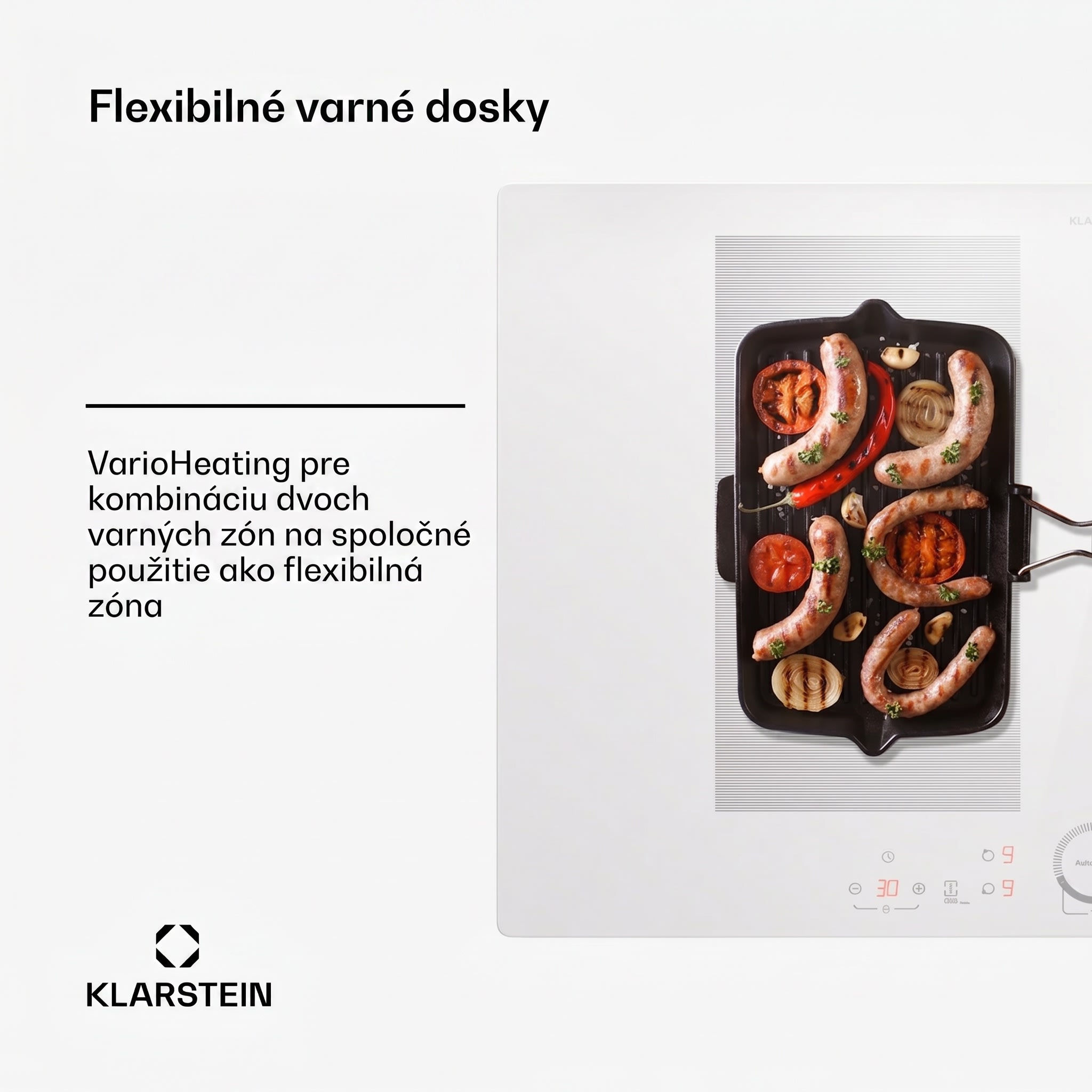 Klarstein Delicatessa 77 Flex vstavaná indukčná varná doska 4 zóny 7000 W – Obrázok 3