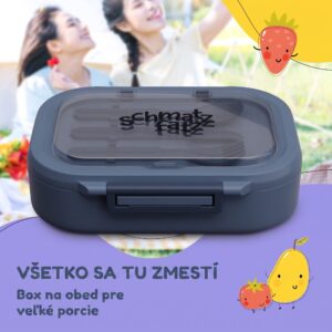 Klarstein Bunko plastový desiatový box s 3 priehradkami