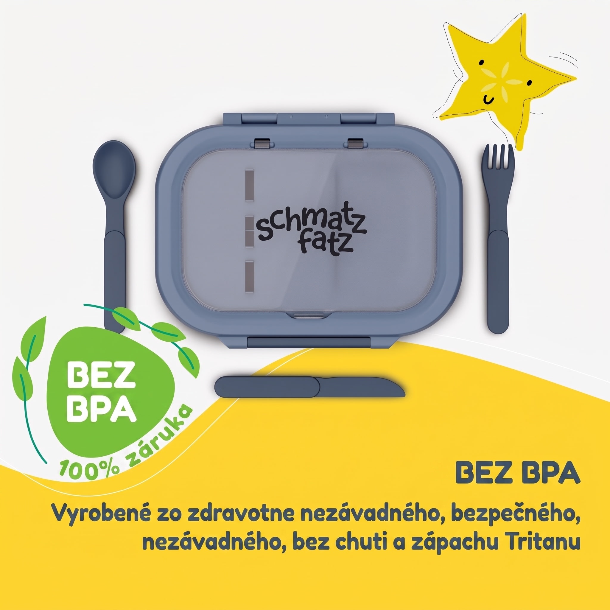 Klarstein Bunko plastový desiatový box s 3 priehradkami – Obrázok 2