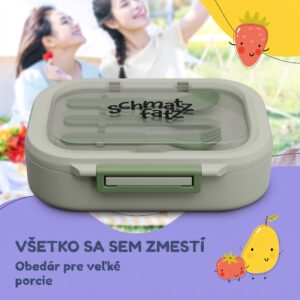 Klarstein Bunko plastový desiatový box s 3 priehradkami