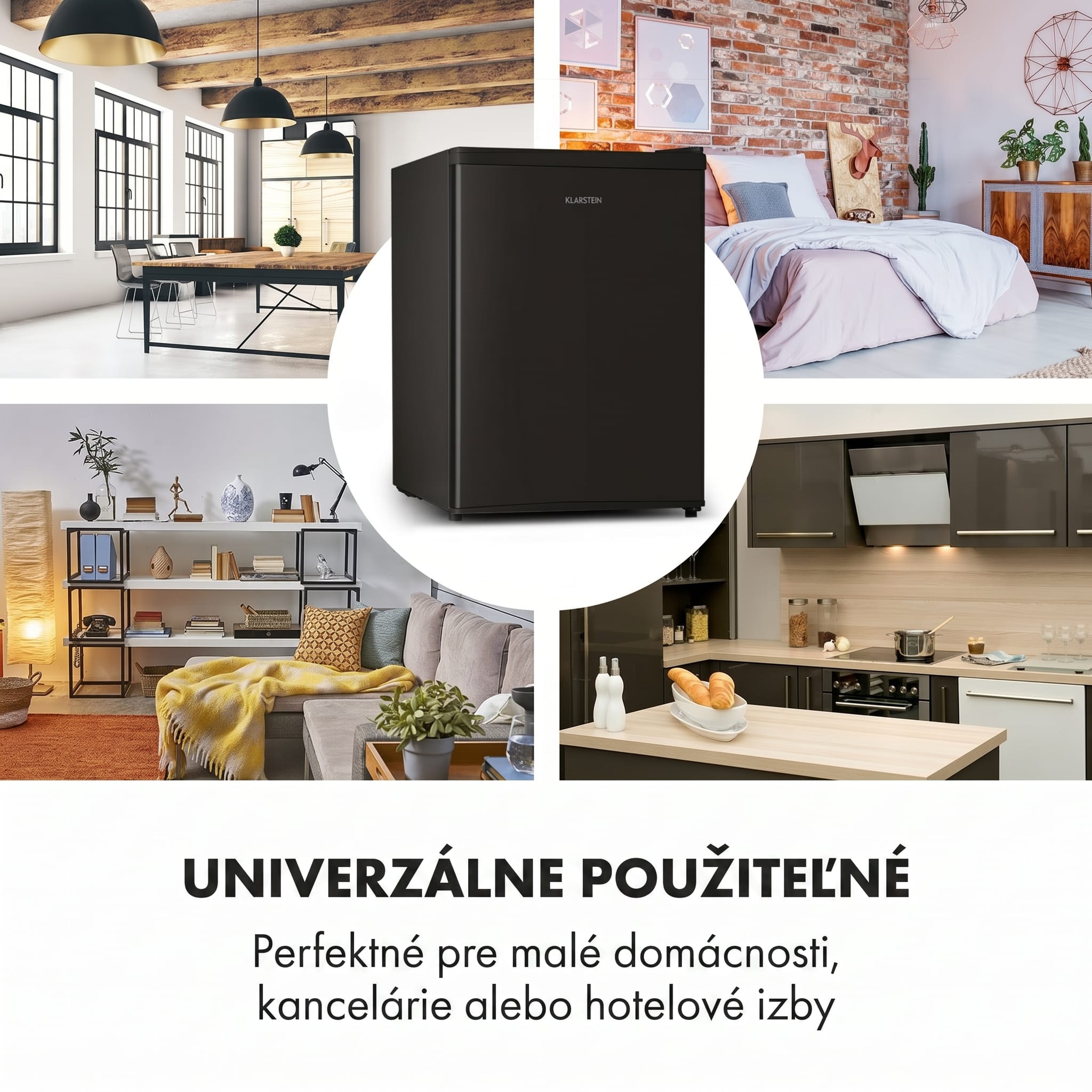 Klarstein Cool Kid, mini chladnička, 66 l, mraziaci priečinok 4 l, 41 dB, energet. trieda F, čierna – Obrázok 5