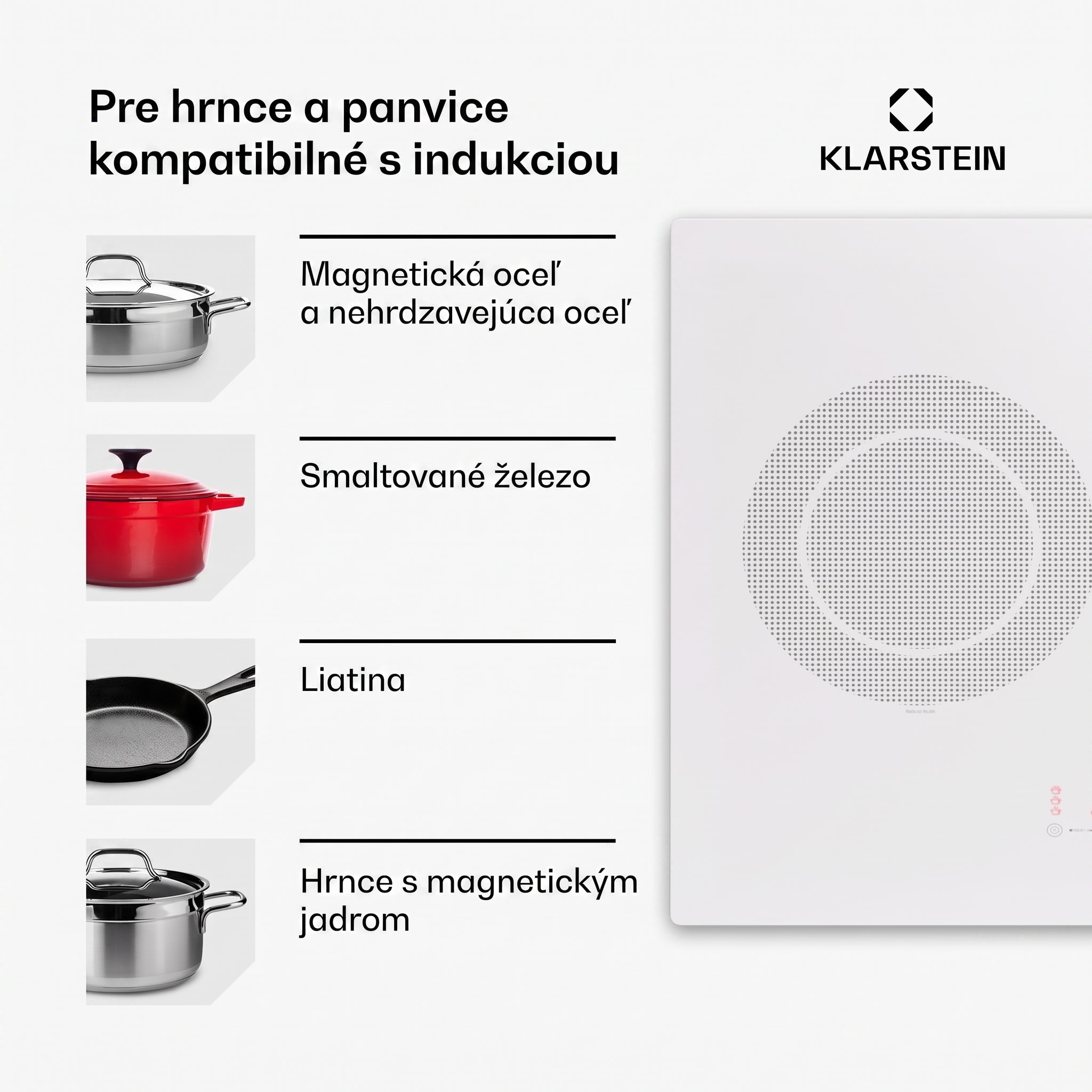 Klarstein Masterzone Slim Round, indukčná varná doska, max. 7200 W, vstavaná, 4 zóny – Obrázok 5