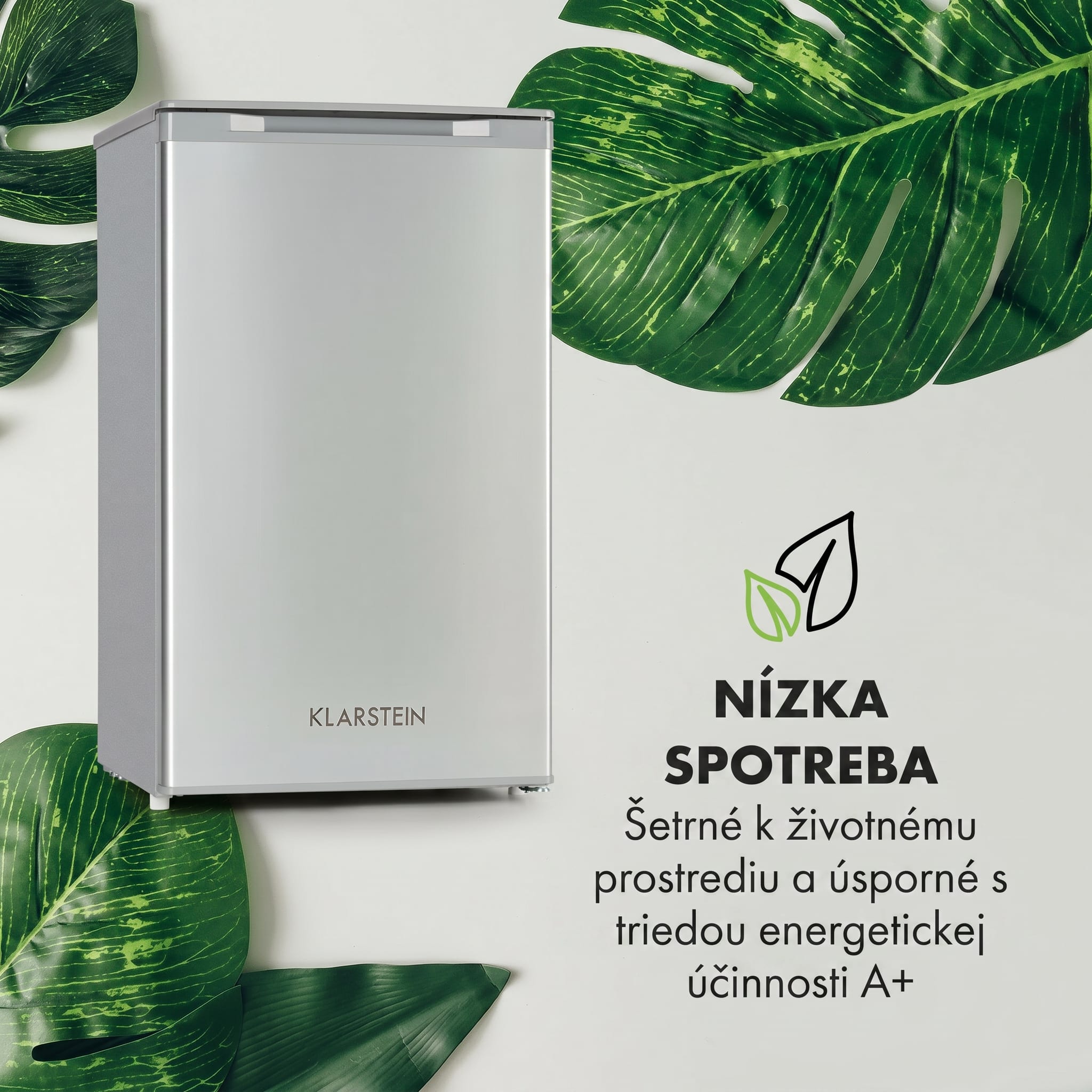 Klarstein Garfield XL, mraznička, 60 l, 80 W, 4 hviezdičky, prevádzková hlučnosť: 41 dB