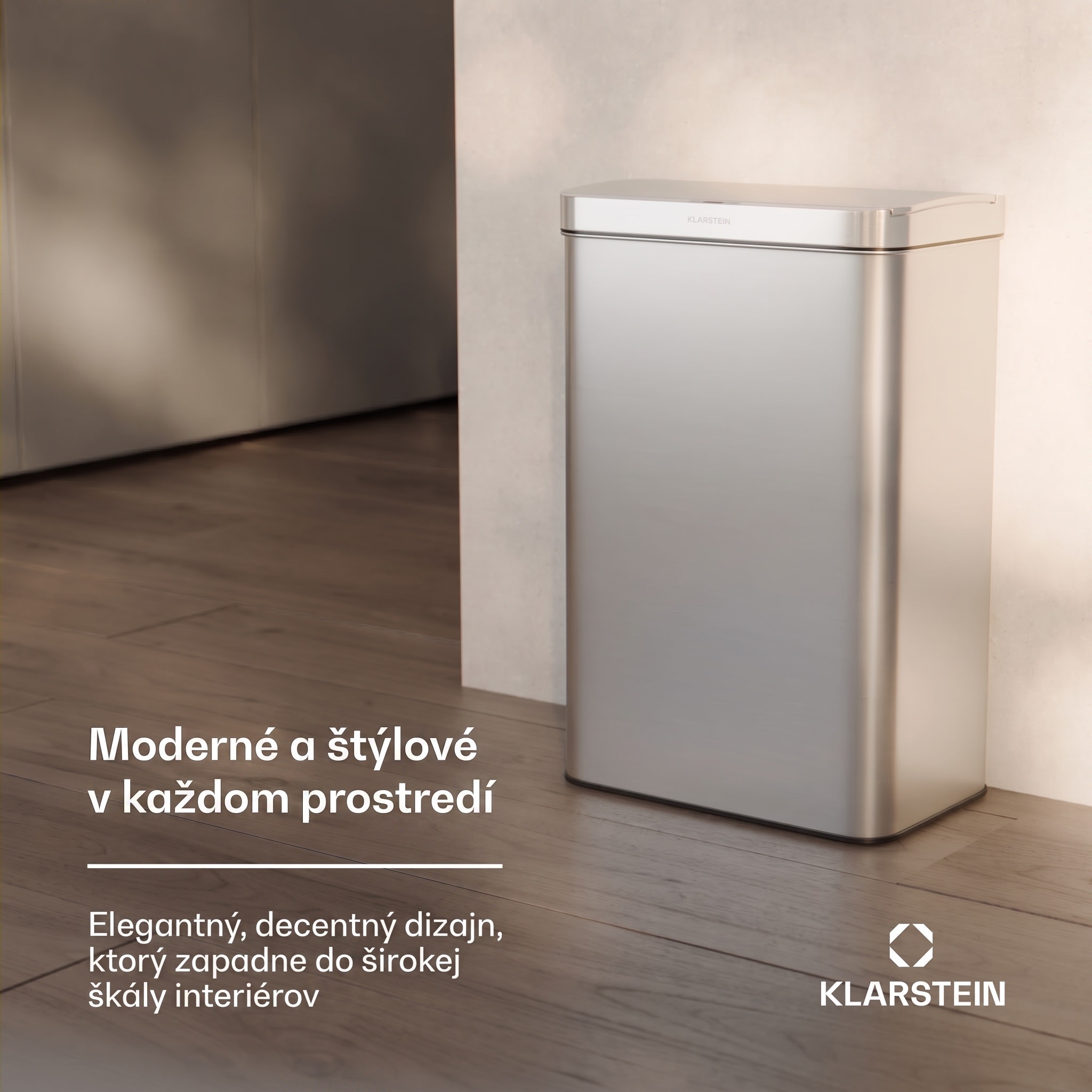 Klarstein Touchless, senzorový odpadkový kôš, 50 l, z nehrdzavejúcej ocele, Soft-Close zatváranie, napájaný batériou, LED displej, časovač – Obrázok 5