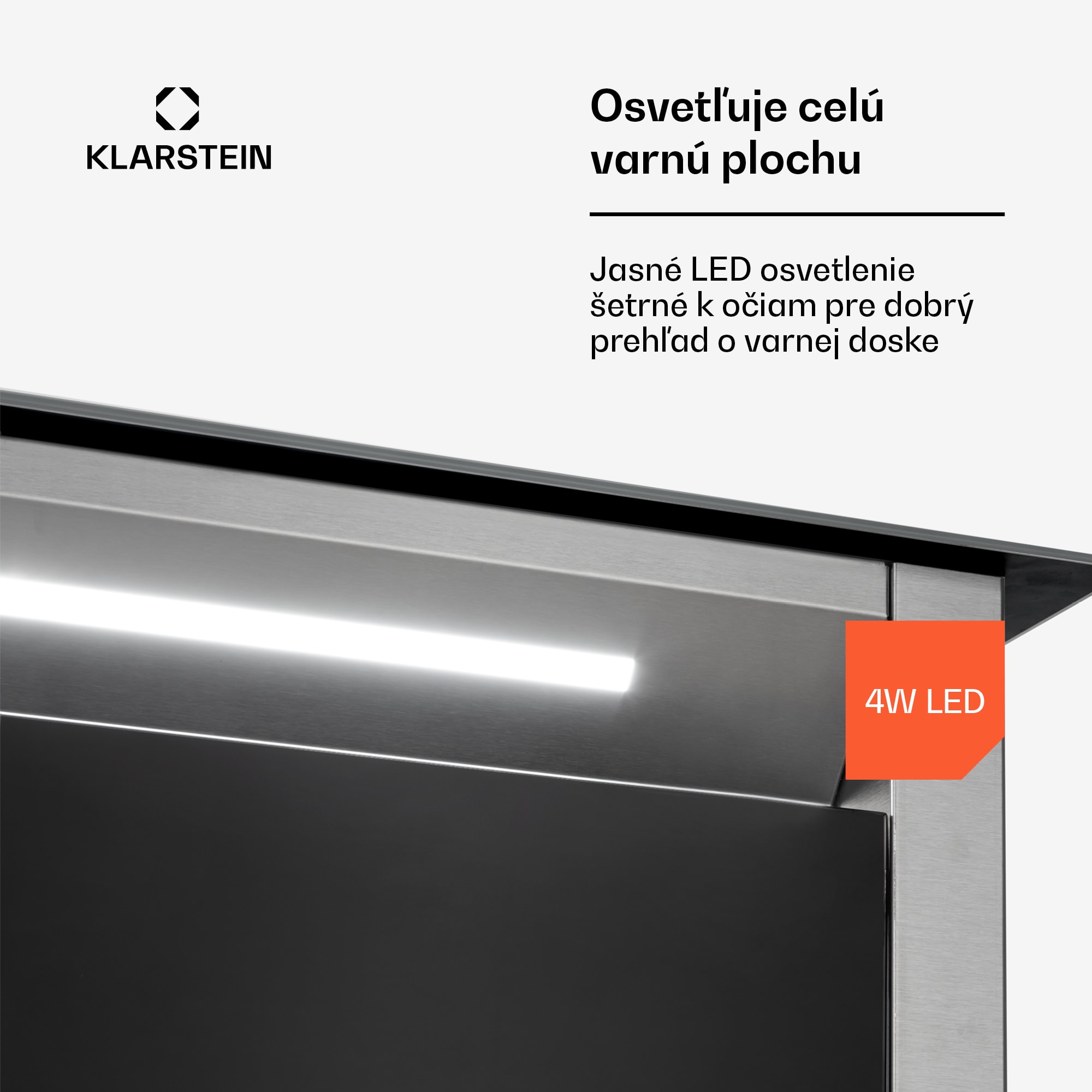 Klarstein Royal Flush Eco, digestor, 90 cm, 604 m³/h, A+ – Obrázok 4