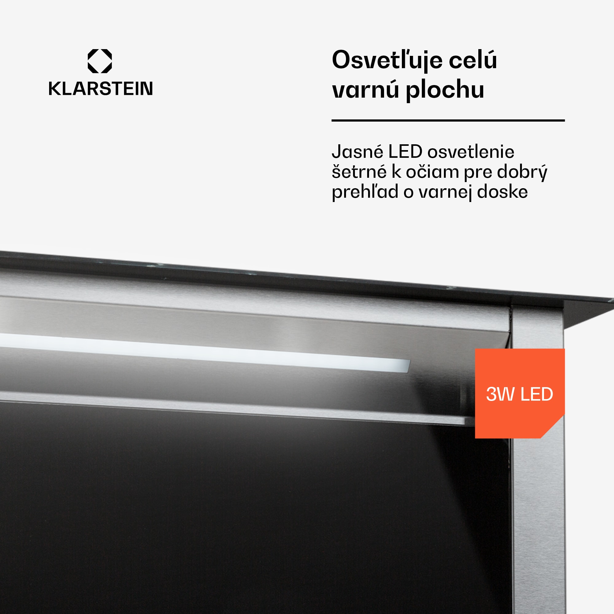 Klarstein Royal Flush Eco, digestor, 60 cm, 604 m³/h, A+ – Obrázok 4