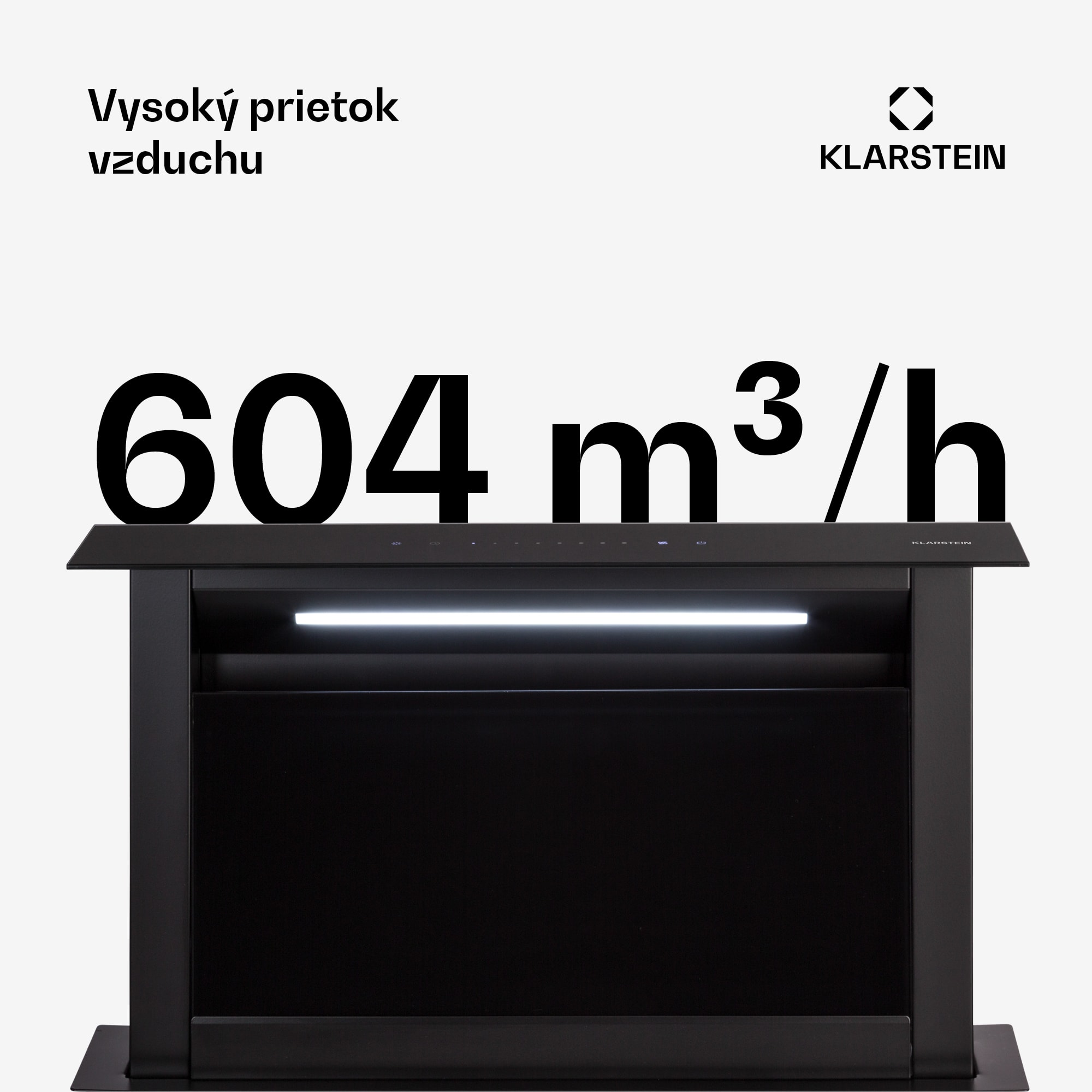 Klarstein Royal Flush Eco, digestor, 60 cm, 604 m³/h, A+