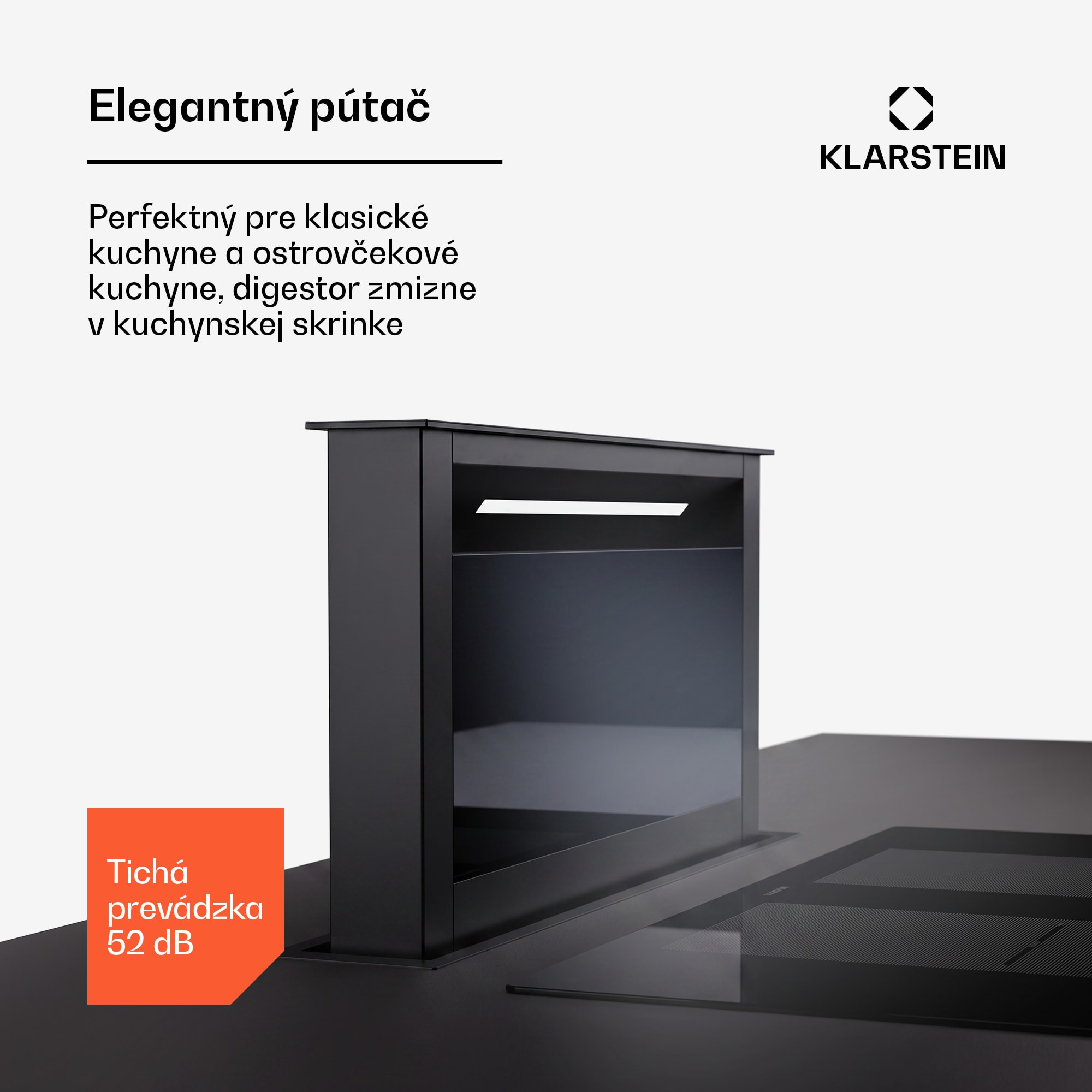 Klarstein Royal Flush Eco, digestor, 60 cm, 604 m³/h, A+ – Obrázok 3