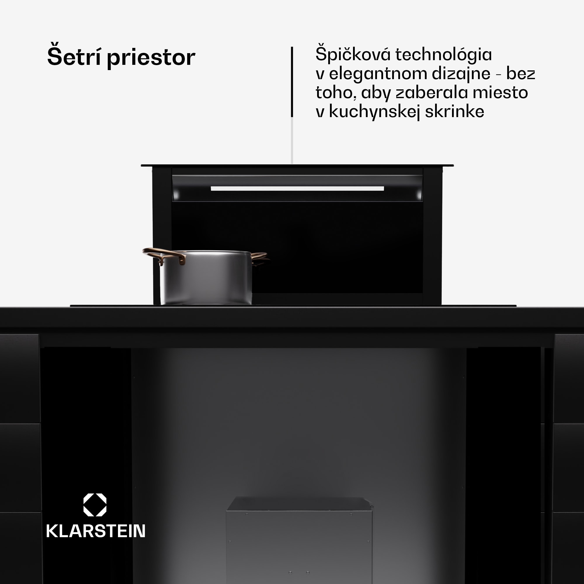 Klarstein Royal Flush Eco, digestor, 60 cm, 604 m³/h, A+ – Obrázok 5