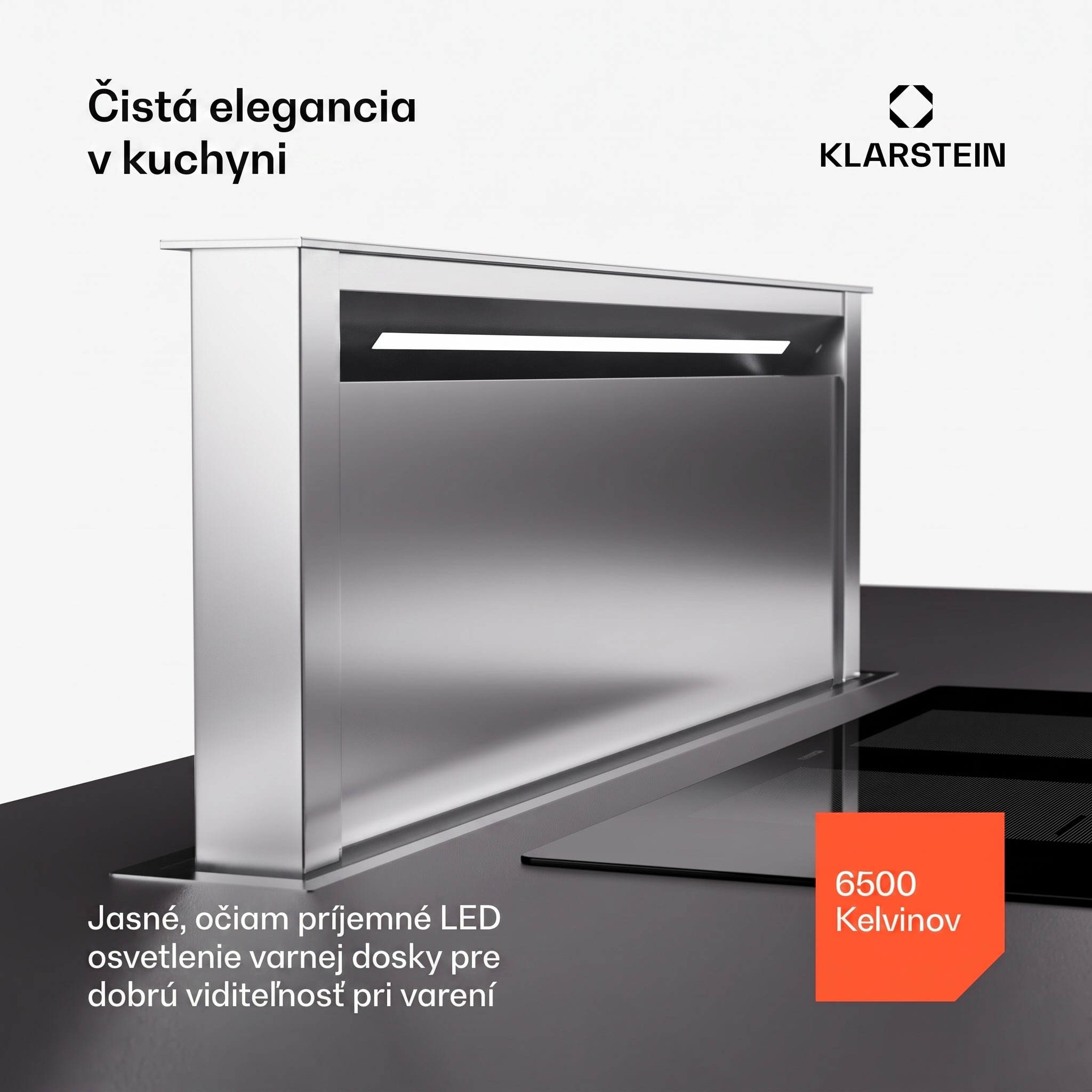 Klarstein Royal Flush Eco 90 digestor 90 cm 604 m³/h EEK A++ vrátane filtrov s aktívnym uhlím