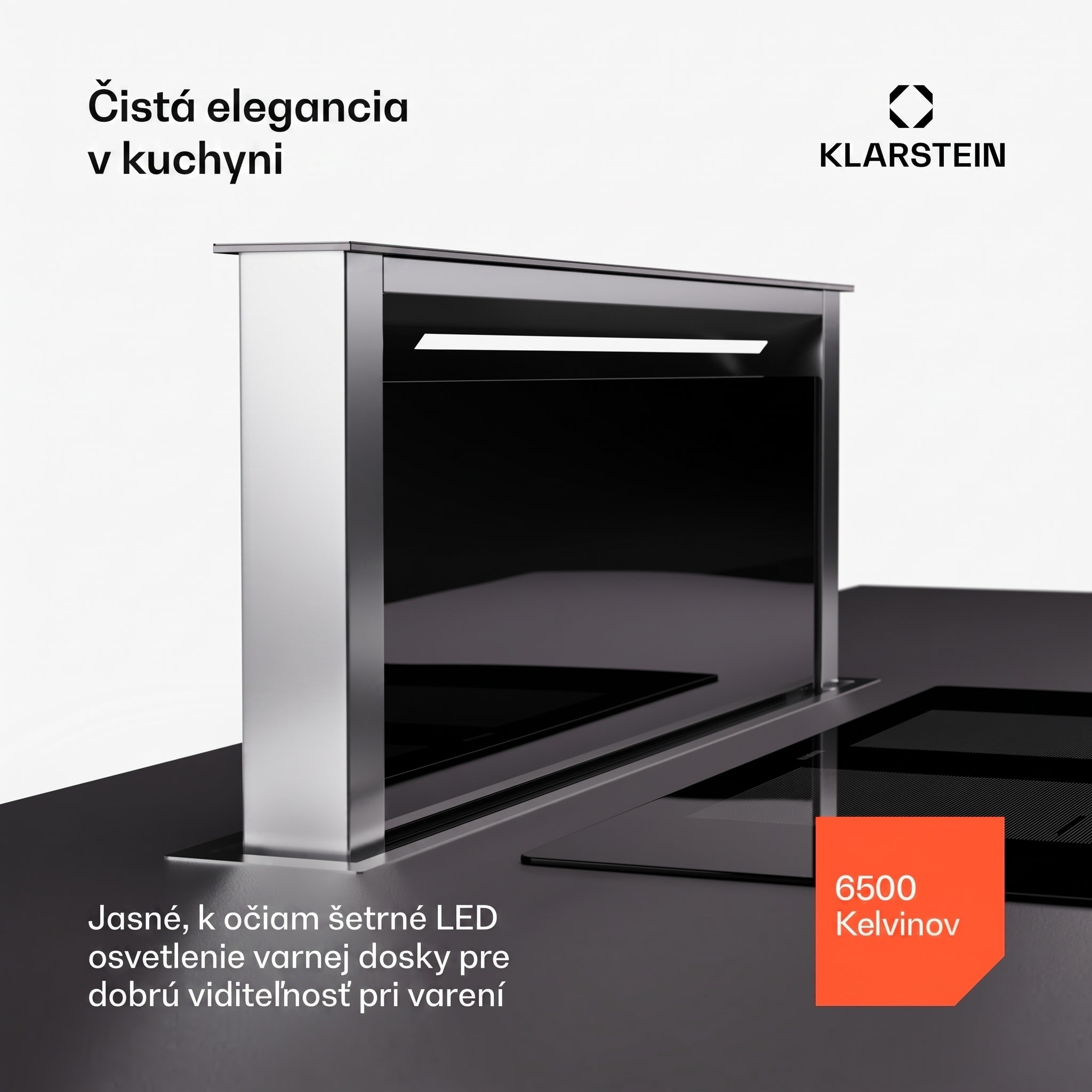 Klarstein Royal Flush Eco 75 digestor 75 cm 714 m³/h EEK A++ vrátane filtrov s aktívnym uhlím