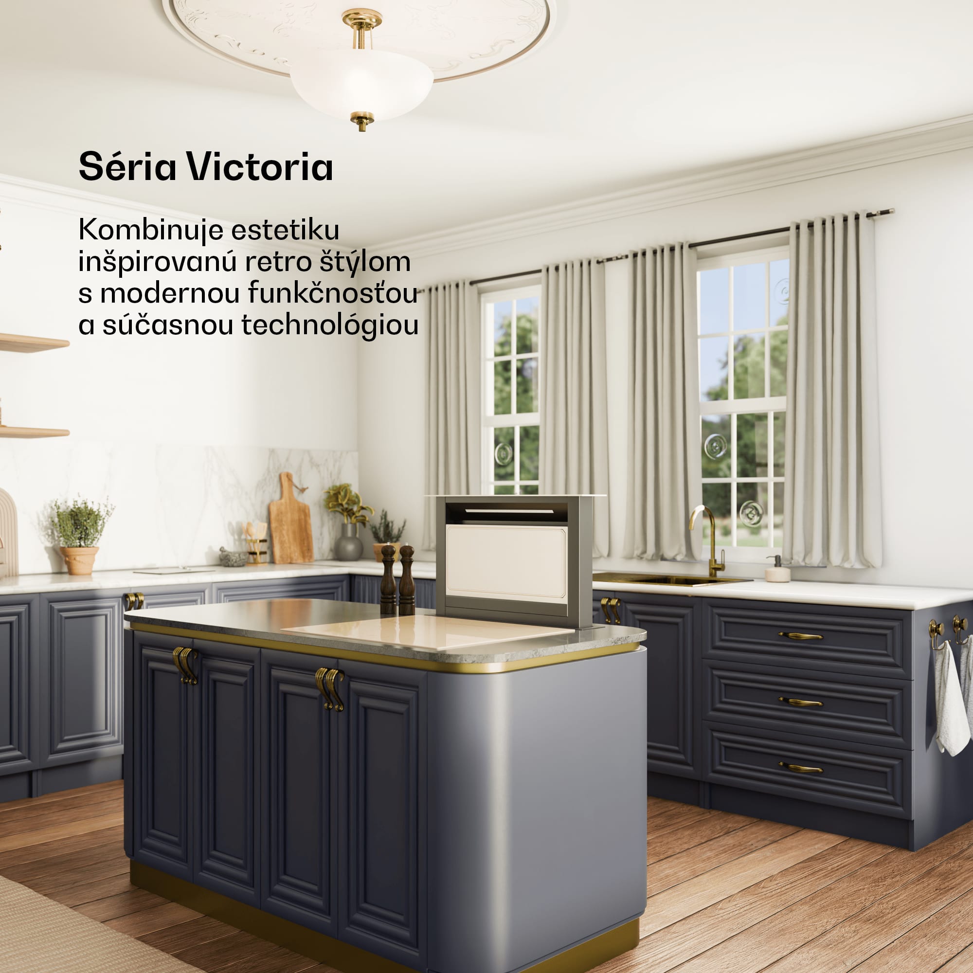 Klarstein Victoria Downdraft digestor | 60 cm | A | 8 úrovní + boost | až do 713,8 m³/h | 120 W