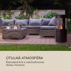 Blumfeldt Fiamme Circulo, etanolový krb, horák z nehrdzavejúcej ocele, 1,2 l, doba horenia 4-6 h