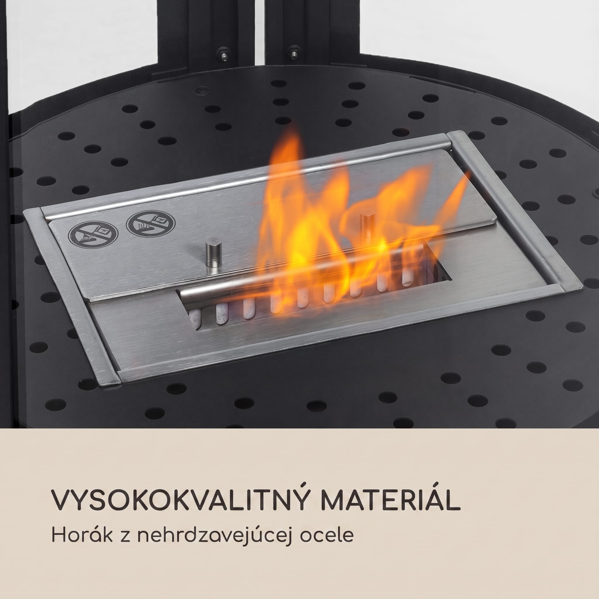 Blumfeldt Fiamme Circulo, etanolový krb, horák z nehrdzavejúcej ocele, 1,2 l, doba horenia 4-6 h – Obrázok 3