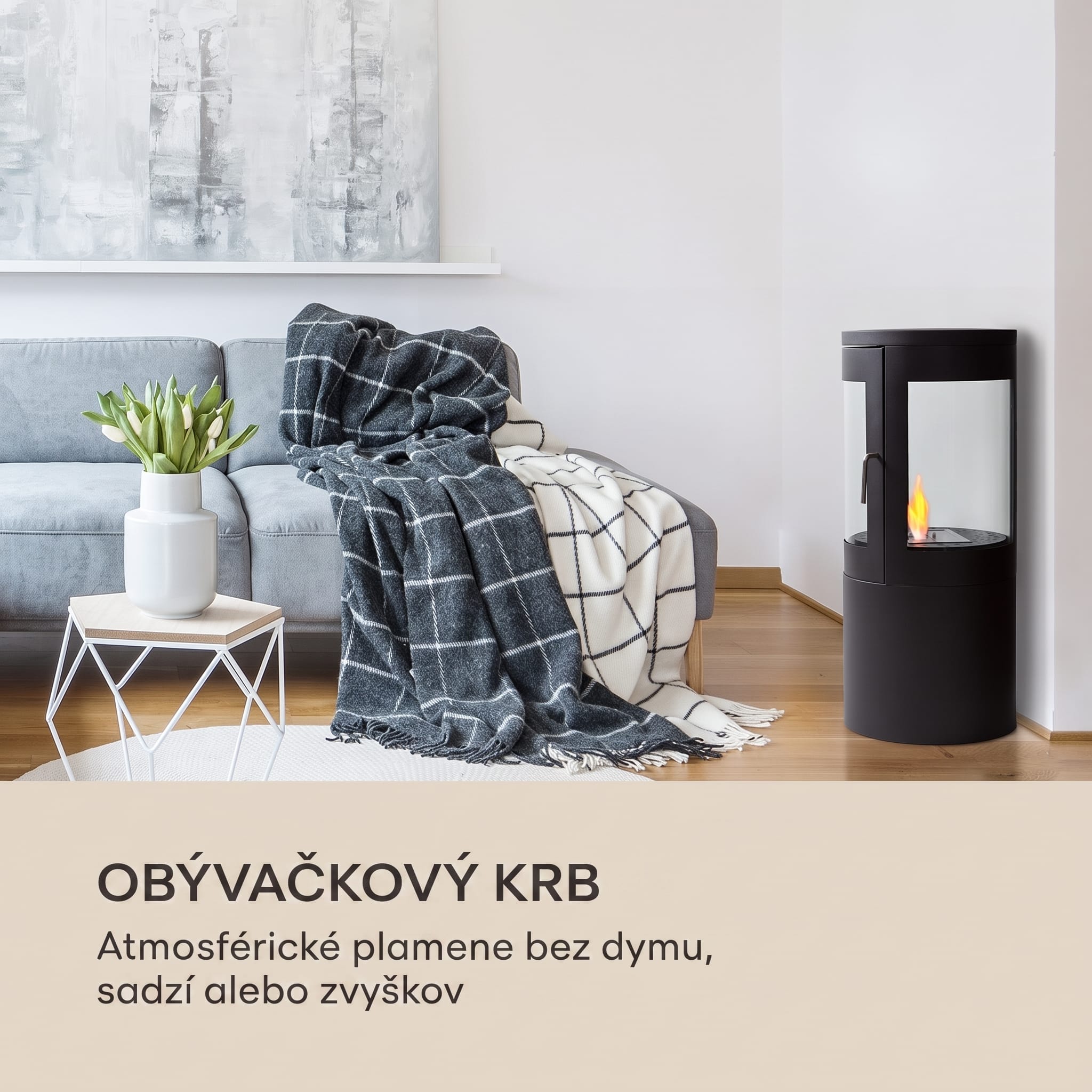 Blumfeldt Fiamme Circulo, etanolový krb, horák z nehrdzavejúcej ocele, 1,2 l, doba horenia 4-6 h – Obrázok 4
