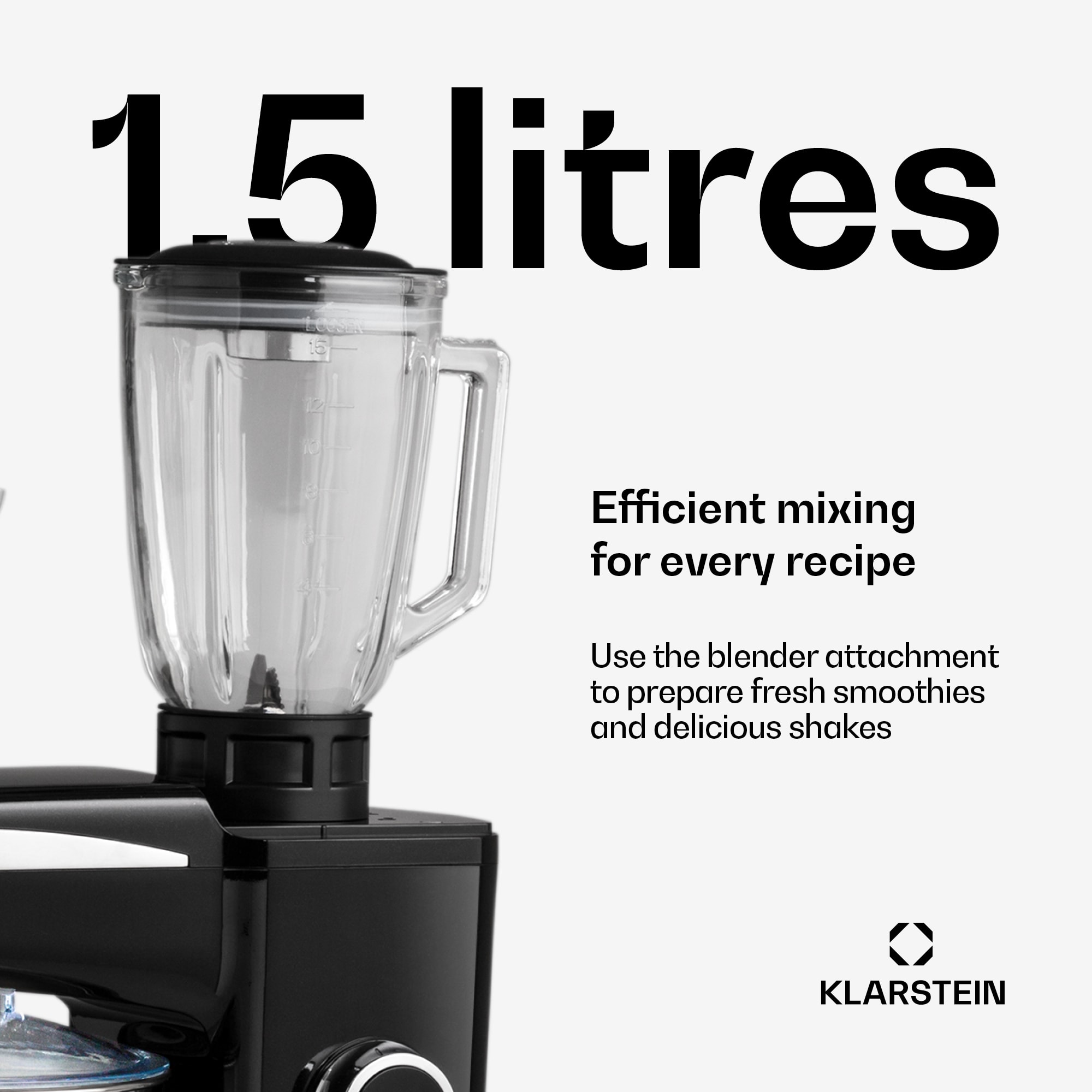 Klarstein Renata Rossa, kuchynský robot 3 v 1, 2000 W/2,7 PS, 10 l, nehrdzavejúca oceľ, bez BPA – Obrázok 5