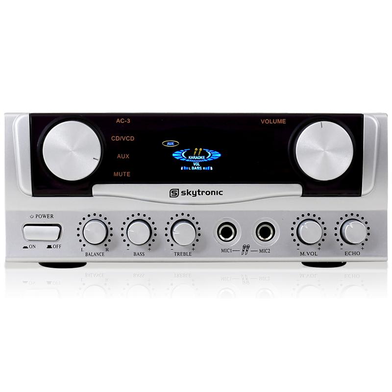 Skytronic SKY-103.102, HiFi zosilňovač pre karaoke, PA, 400 W – Obrázok 2