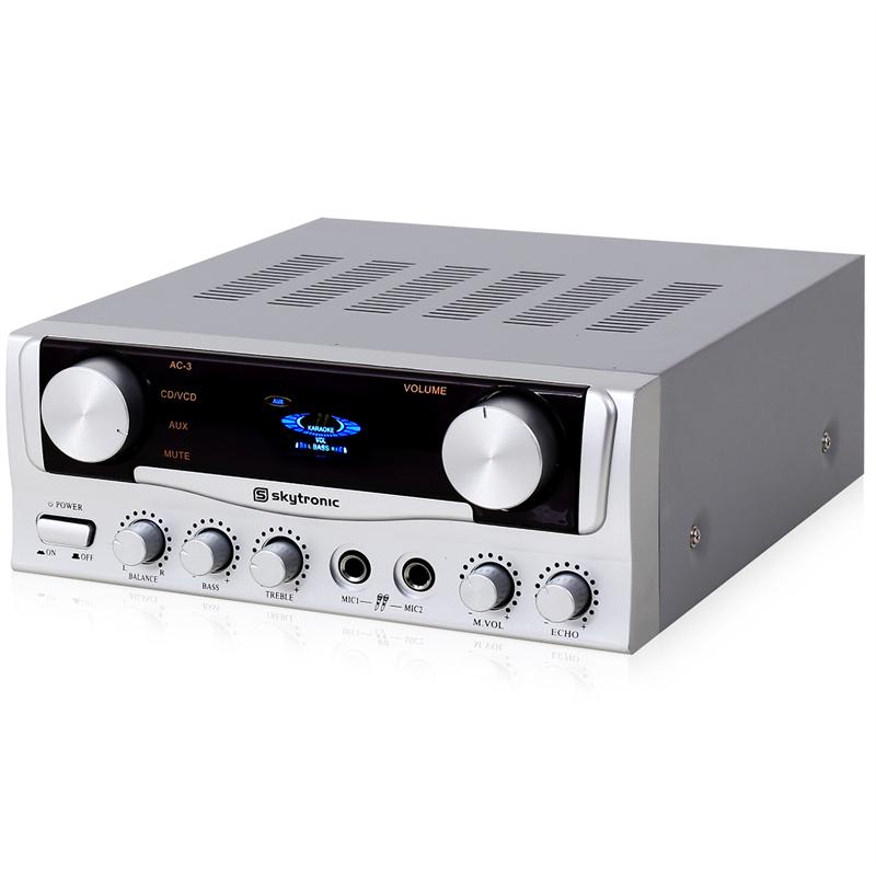 Skytronic SKY-103.102, HiFi zosilňovač pre karaoke, PA, 400 W – Obrázok 3