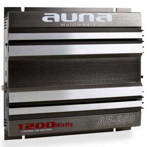 2–kanálový autozosilňovač Auna AB–250, premostiteľný 1200 W