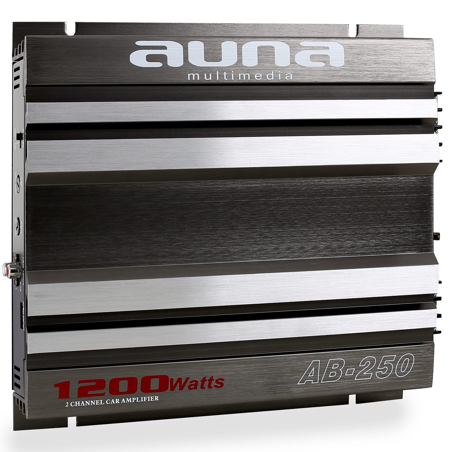 2–kanálový autozosilňovač Auna AB–250, premostiteľný 1200 W
