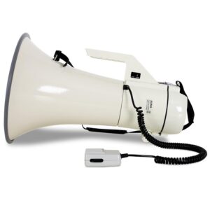 Profesionálny megafón Auna,160 W,mikrofón, 2400 m