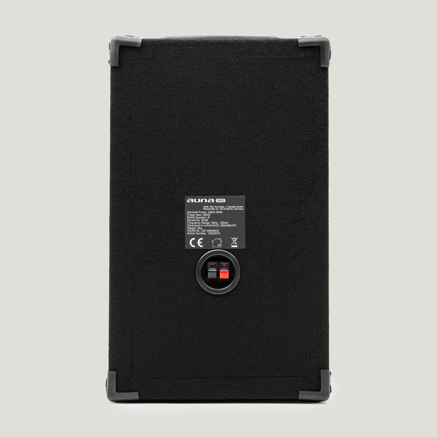 Auna Pro JO3508, Pár pasívnych reproduktorov, 20 cm, 1000 W – Obrázok 3