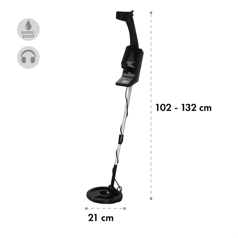 DURAMAXX MD-002, detektor kovov, vodotesná 21 cm sonda, 4 m – Obrázok 5