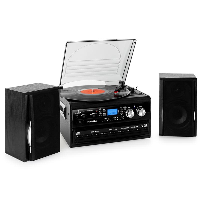 Auna MG-TCDR-186WC, stereo zariadenie, 2 x CD, magnetofón
