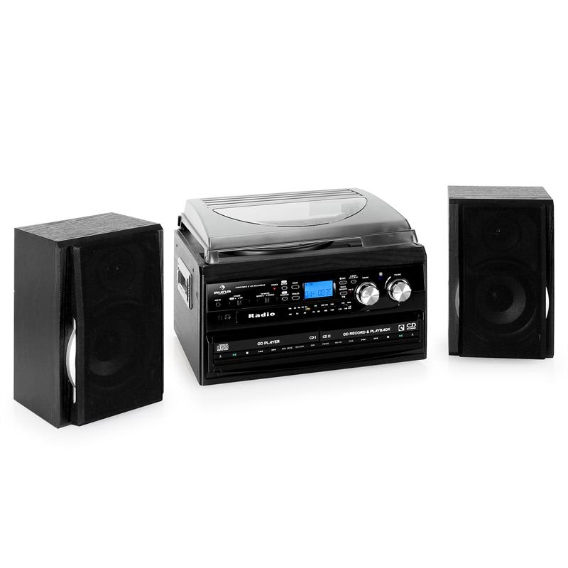 Auna MG-TCDR-186WC, stereo zariadenie, 2 x CD, magnetofón – Obrázok 2