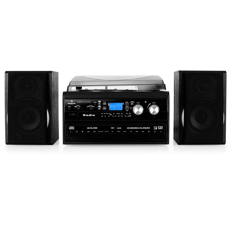 Auna MG-TCDR-186WC, stereo zariadenie, 2 x CD, magnetofón – Obrázok 3