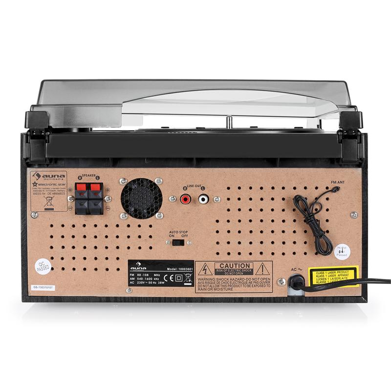 Auna MG-TCDR-186WC, stereo zariadenie, 2 x CD, magnetofón – Obrázok 4