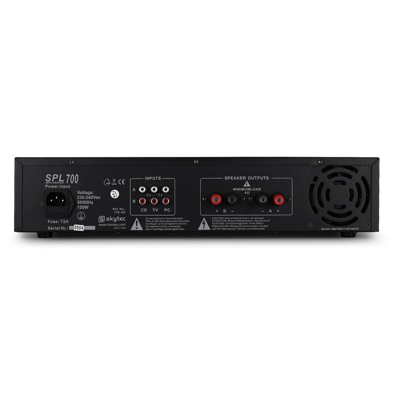 PA- HiFi zosilňovač Skytec SPL-700 W USB-SD-MP3 – Obrázok 3