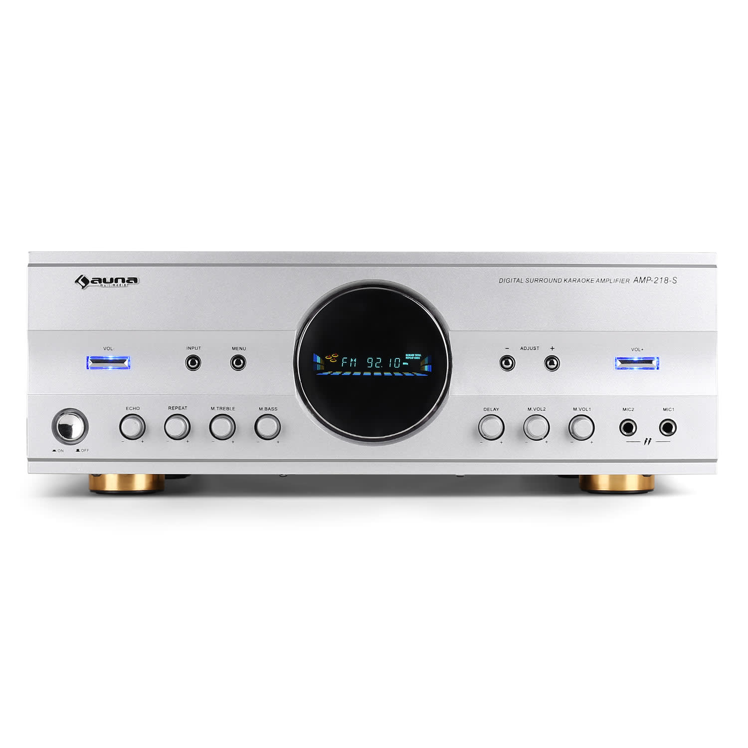 Auna AMP-218-S-V2, 5.1- priestorový receiver, HiFi zosilňovač, 600 W – Obrázok 2