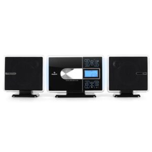 Auna VCP-191, USB stereo systém, MP3, CD, SD, AUX, FM, dotykový ovládací panel, čierny/strieborný