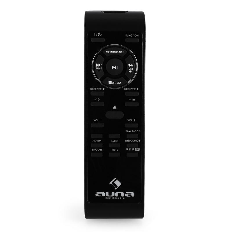Auna VCP-191, USB stereo systém, MP3, CD, SD, AUX, FM, dotykový ovládací panel, čierny/strieborný – Obrázok 5