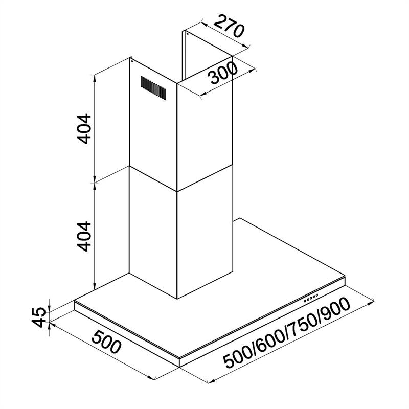 Klarstein 90DS5, odsávač pár, 90 cm, ušľachtilá oceľ – Obrázok 2