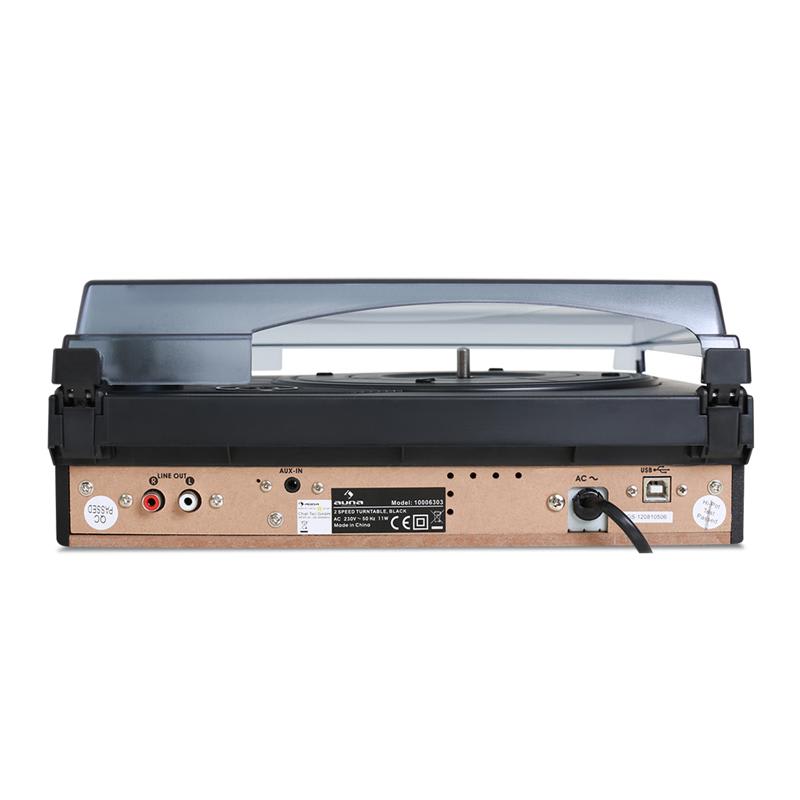 Auna 182TT, USB gramofón, MP3 nahrávanie, AUX, PC, MAC – Obrázok 2